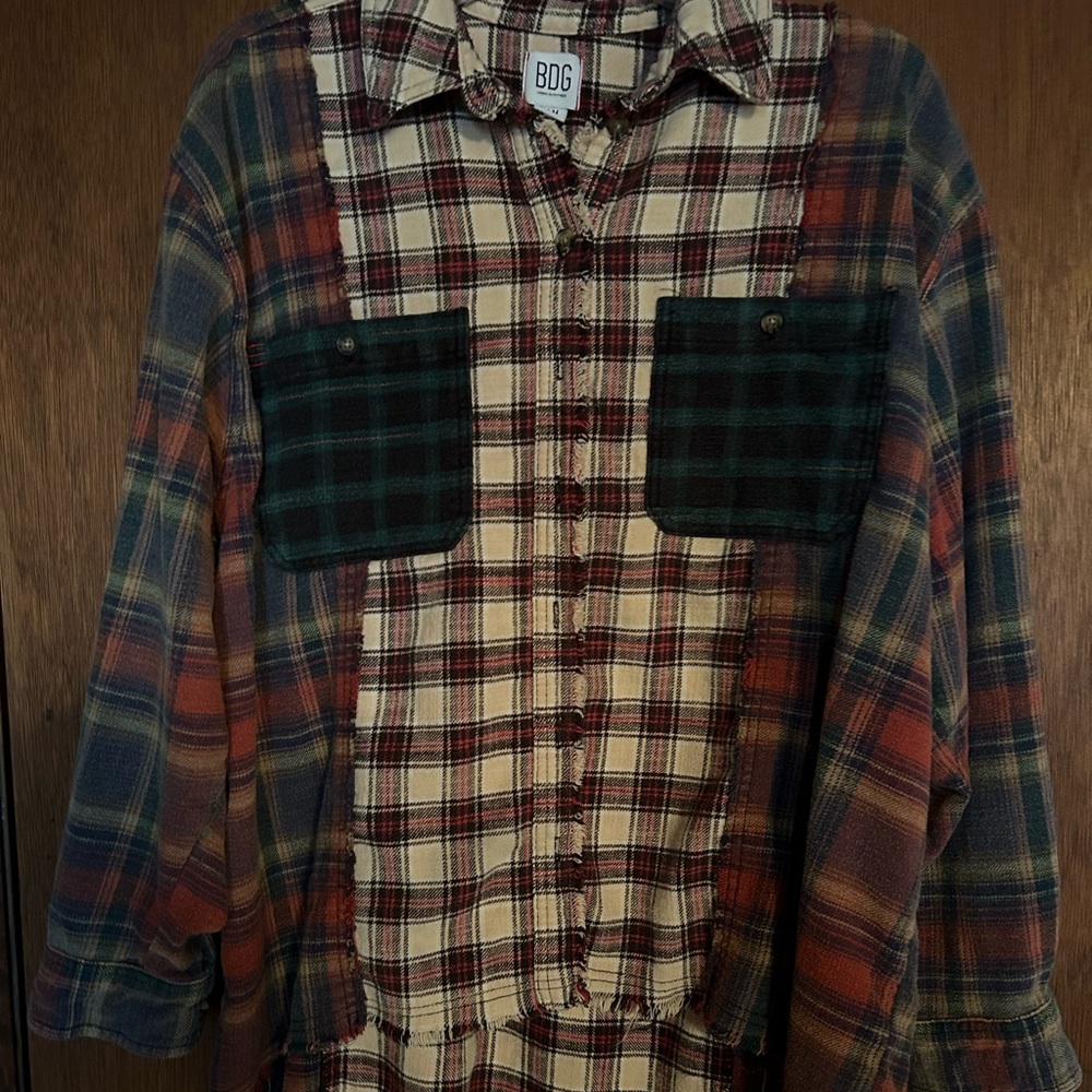 Urban Outfitters / BDG Brendan Spliced Flannel M - Picture 2 of 5